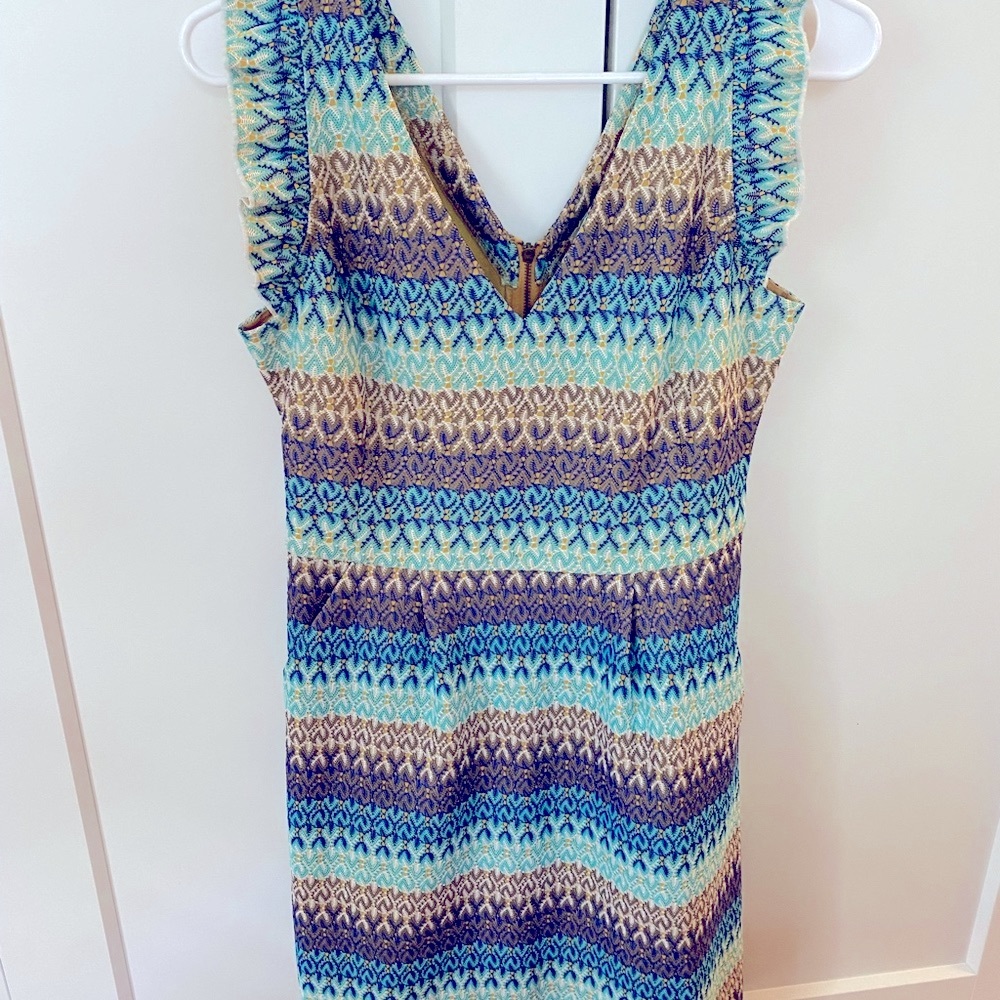 Tabitha Anthropologie Ruffle Sleeve Dress